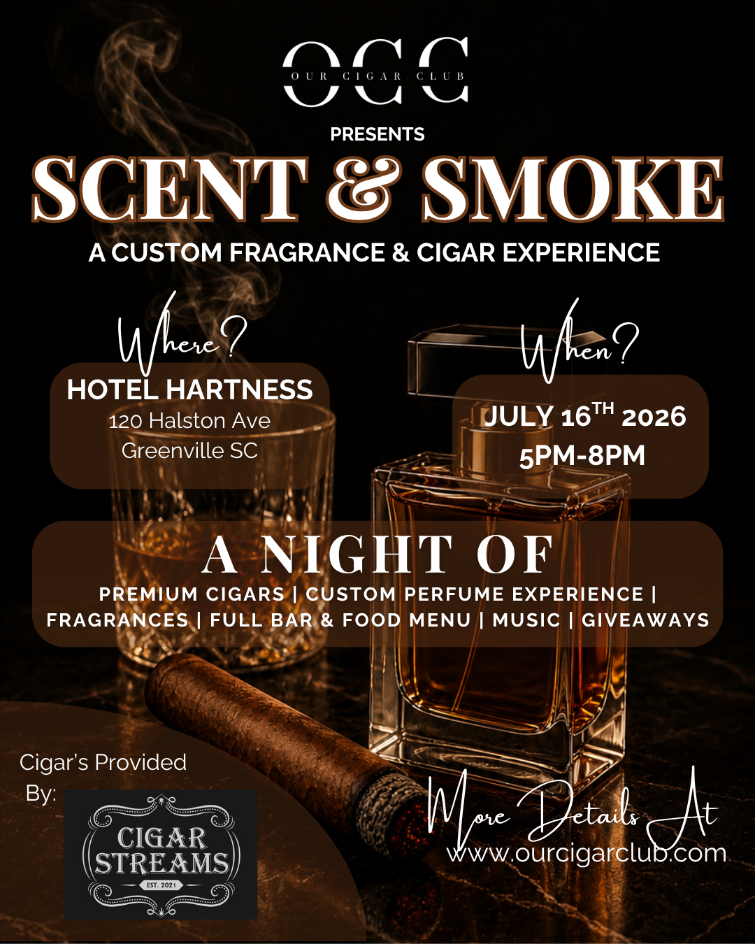 Scent & Smoke: A Custom Fragrance & Cigar Experience