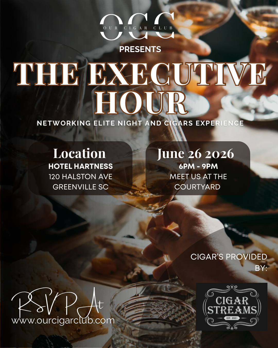 A Curated Networking & Cigar Experience at Hotel Hartness