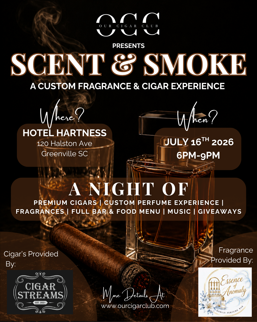 Scent & Smoke: A Custom Fragrance & Cigar Experience